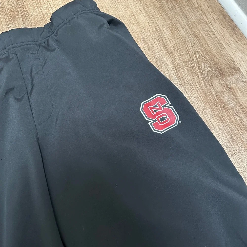 Adidas x NC State | Men's Black Red Wolfpack Climalite Track Pants, Size L